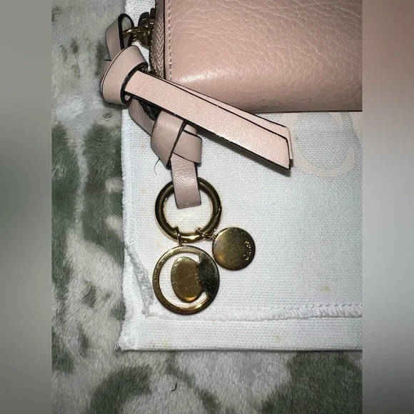 Authentic Chloé “Alphabet” continental wallet in blush nude | Full Set - Picture 2 of 16